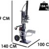bullmach bm ls et 16 v fendeuse à bois électrique verticale 400v