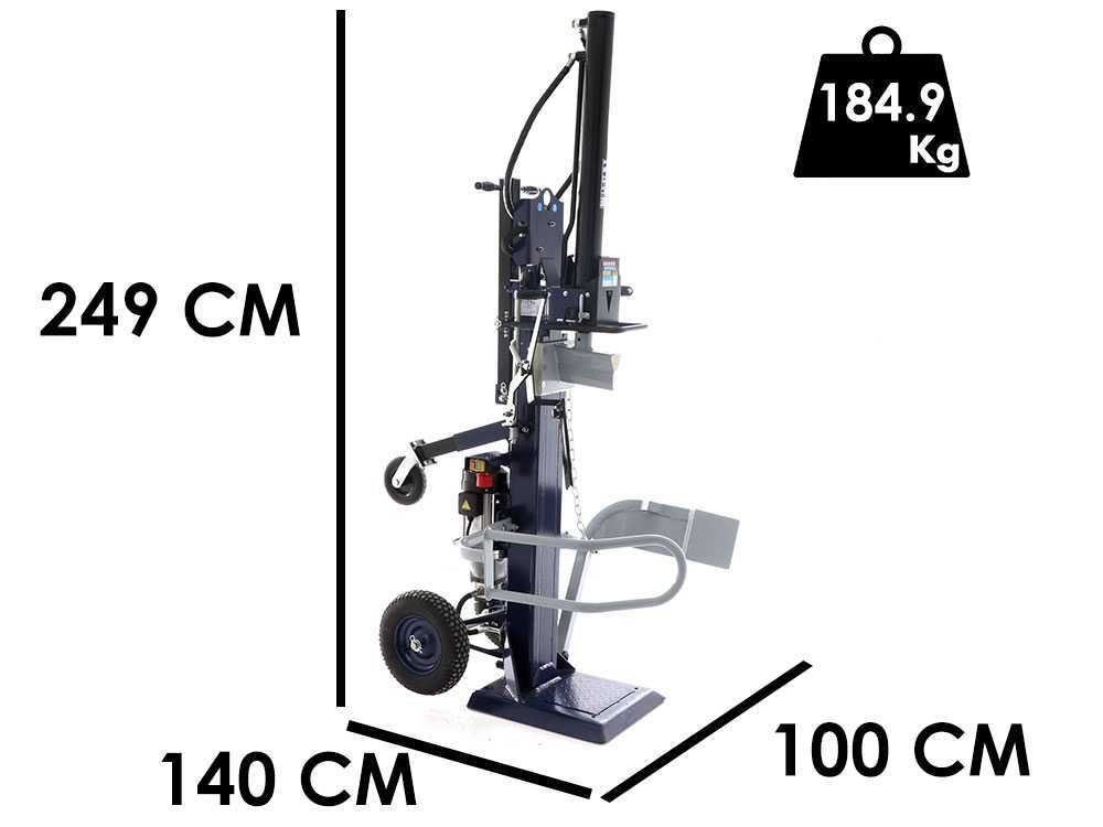bullmach bm ls et 16 v fendeuse à bois électrique verticale 400v