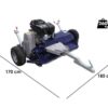 bullmach pan 120 l tondeuse débroussailleuse pour quad loncin g420fd