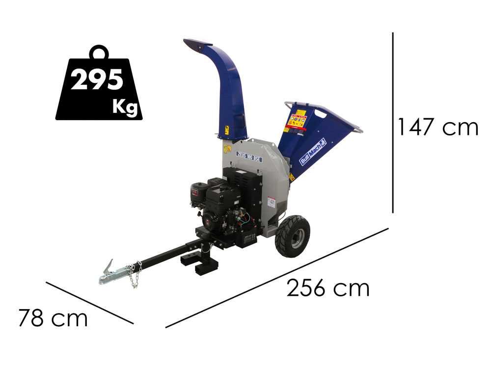 bullmach zeus 180 bse broyeur thermique remorquable briggs & stratton 420cm3 avec démarrage électrique - Machines territoires bullmach zeus 180 bse broyeur thermique remorquable briggs & stratton 420cm3 avec démarrage électrique