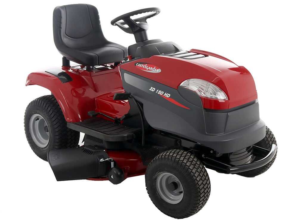 castelgarden xd 150 hd tracteur tondeuse avec éjection latérale et moteur st 400