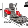 castelgarden xk4 160 hd tondeuse autoportée à coupe frontale boîte hydrostatique front mower 4wd