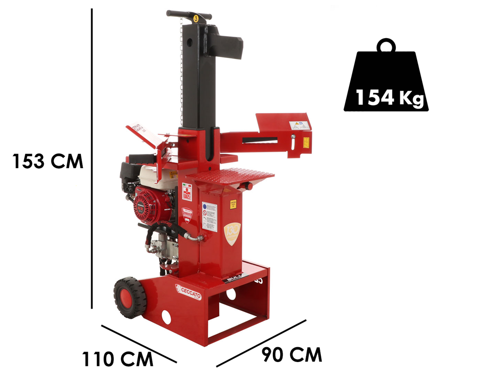ceccato bull spl12h gx200 fendeuse à bois thermique verticale honda gx200