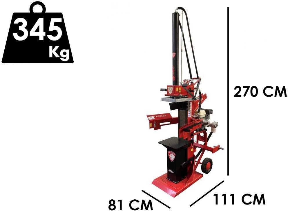 ceccato bull spl13h fendeuse à bois thermique verticale
