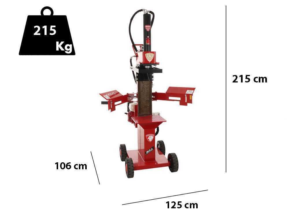 ceccato bull spl13r4h fendeuse à bois thermique verticale honda gx200