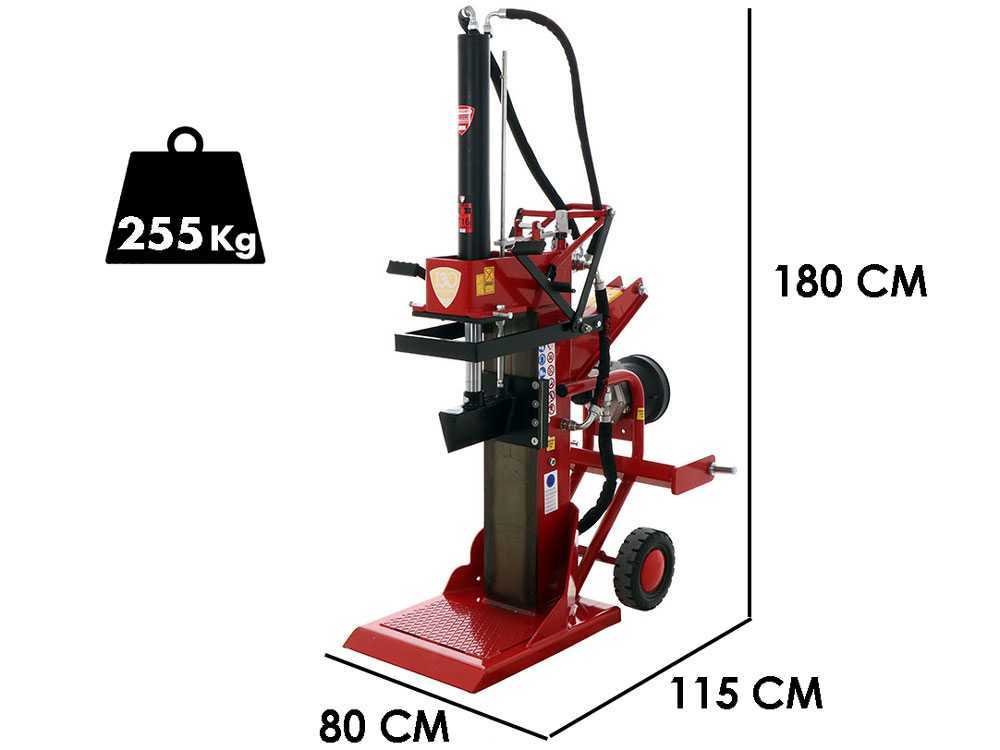 ceccato bull splt16tc 650 fendeuse à tracteur verticale