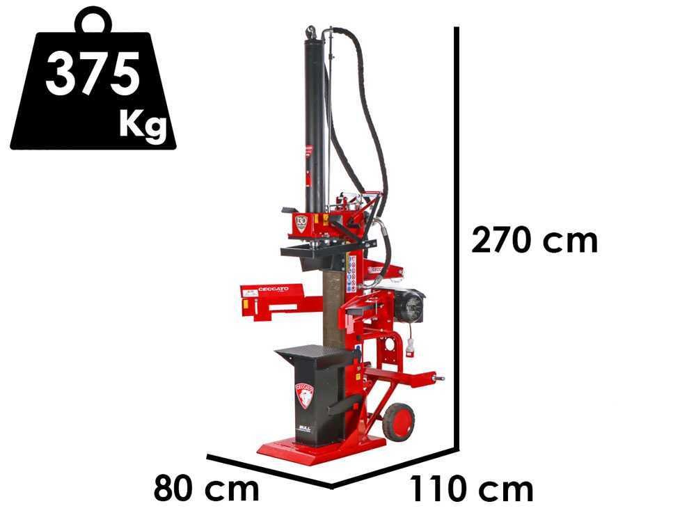 ceccato olindo sple20 fendeuse à bois électrique verticale 400v