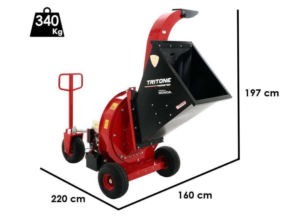 ceccato tritone monster broyeur thermique professionnel gx390 honda démarrage électrique - Machines territoires ceccato tritone monster broyeur thermique professionnel gx390 honda démarrage électrique