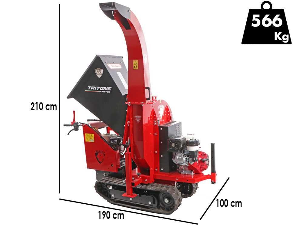 ceccato tritone monster cingo broyeur autotracté à chenilles moteur honda gx390 - Machines territoires ceccato tritone monster cingo broyeur autotracté à chenilles moteur honda gx390