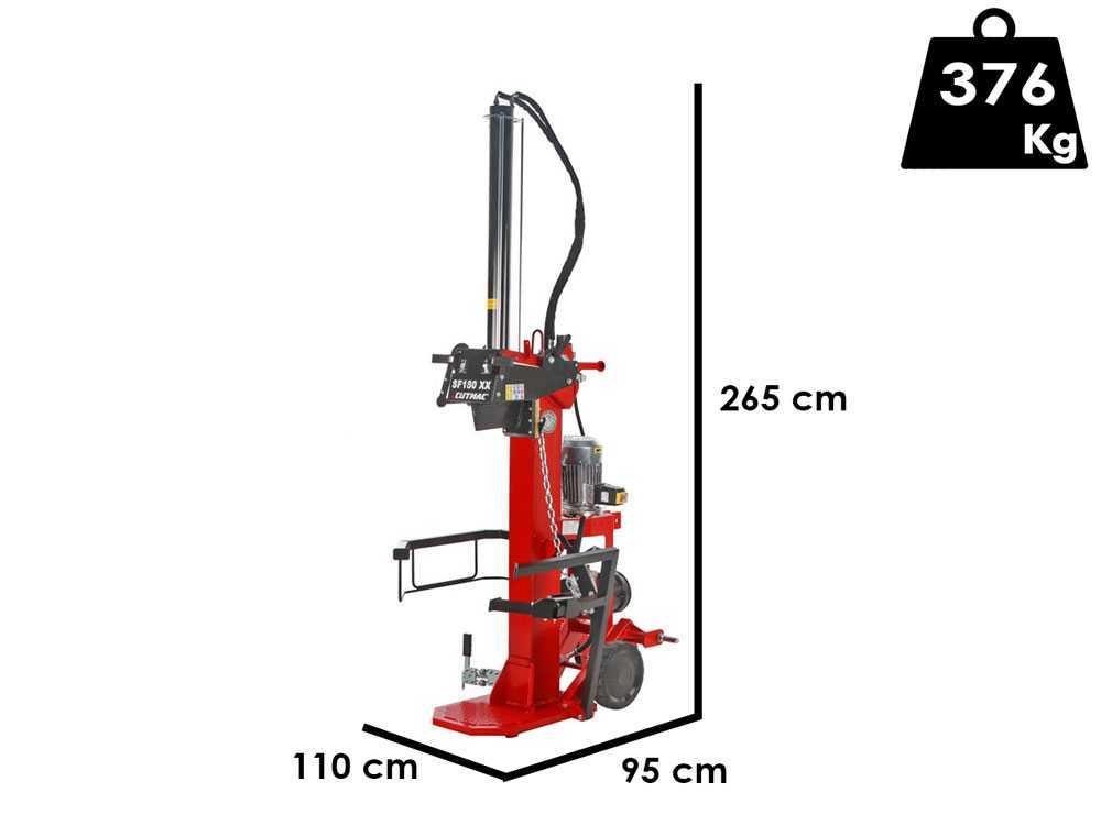 docma sf180 380 + pto xx fendeuse à bois hybride Électrique et à tracteur verticale
