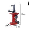 docma sf80 rapid 220 xx fendeuse à bois électrique verticale