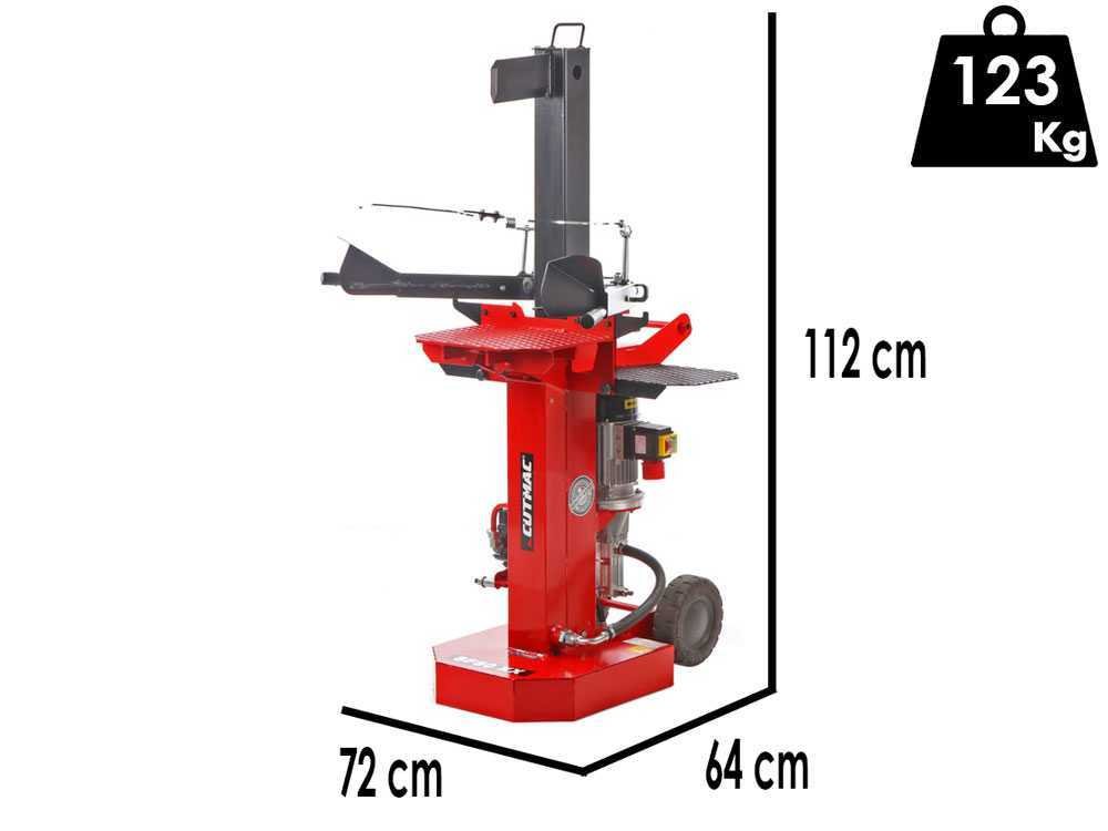 docma sf80 rapid 380/4 xx fendeuse à bois électrique verticale 400v