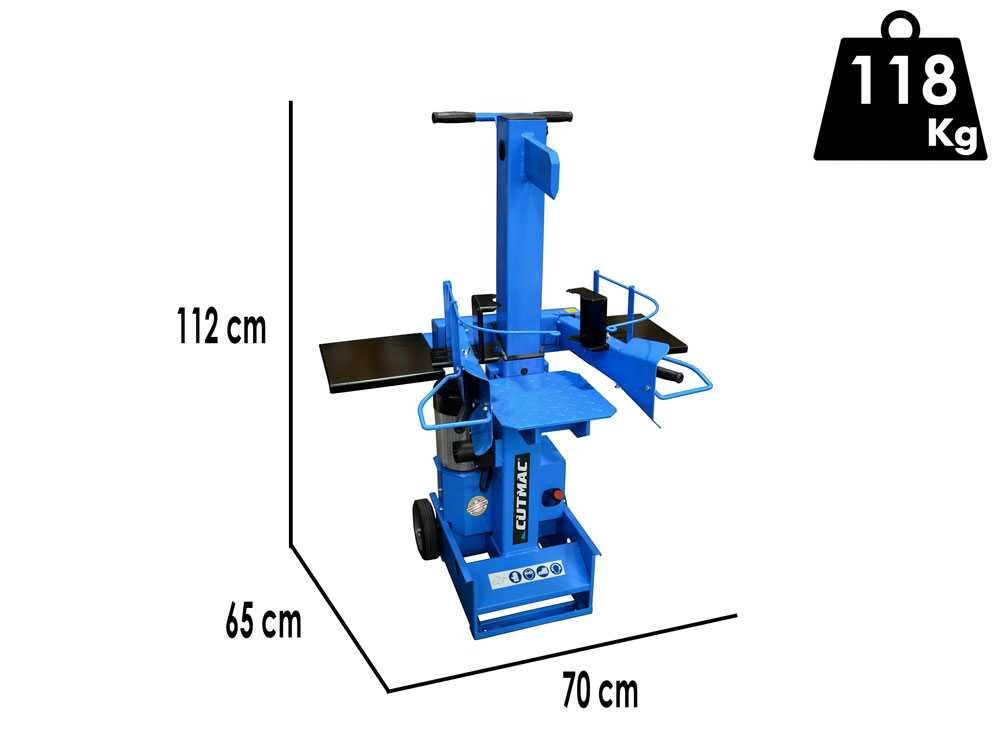 docma svg800 220 rapid plus fendeuse à bois électrique verticale