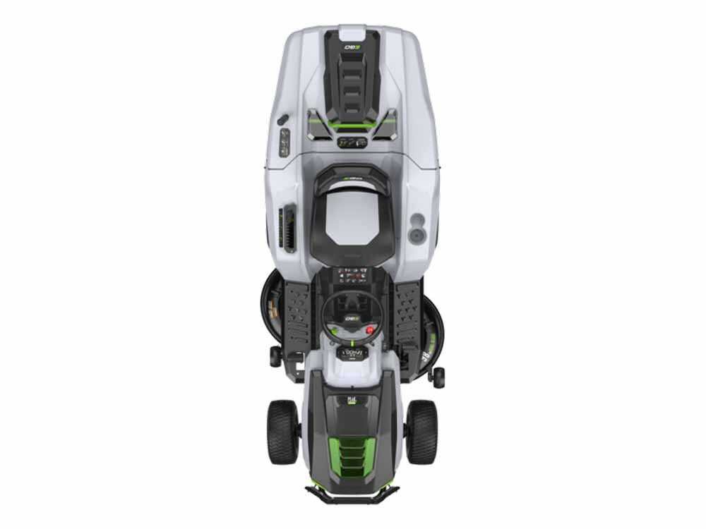 ego tr 3801 e b tondeuse autoportée à batterie avec bac de ramassage 56 v 40 ah