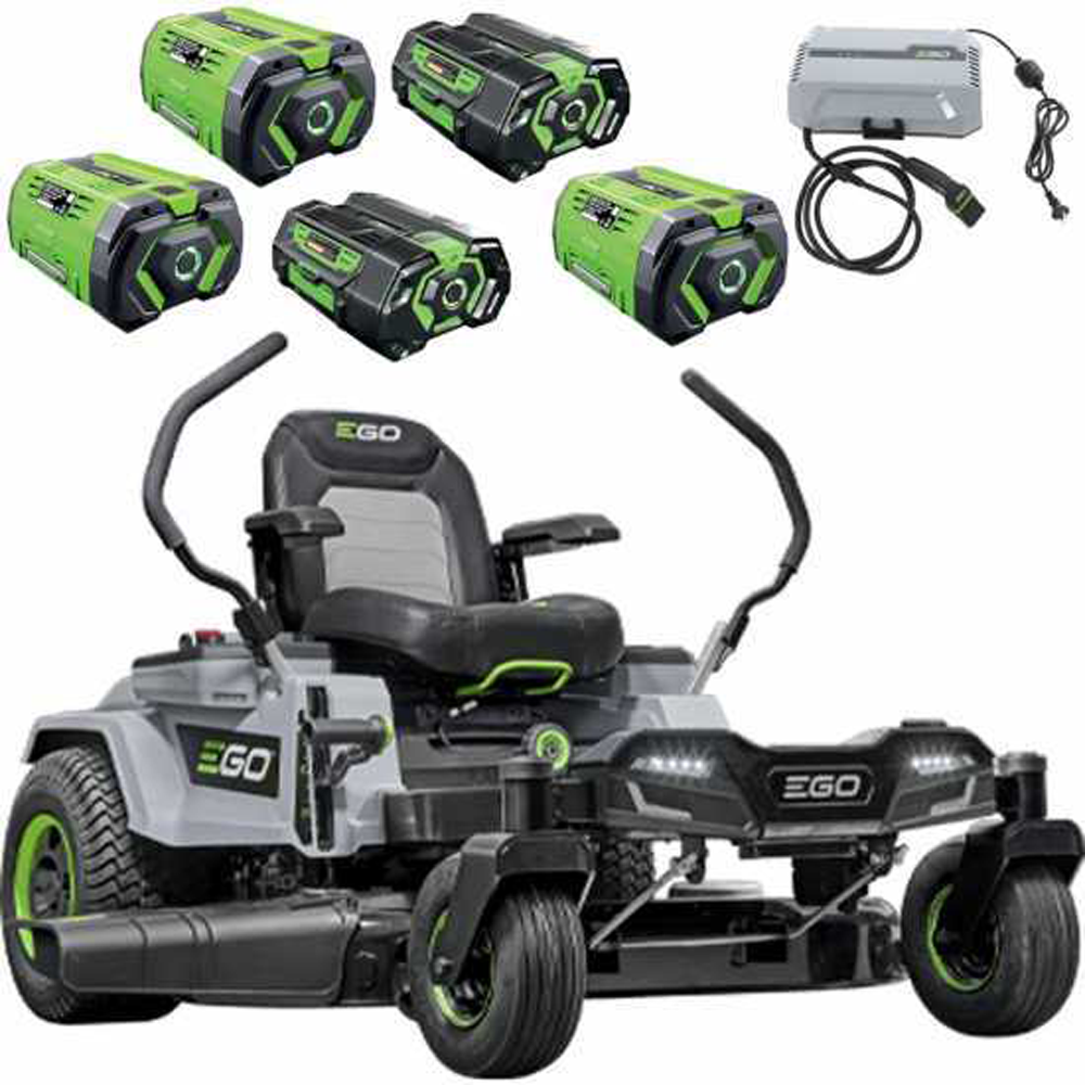 ego zt4201e l z6 tracteur tondeuse à batterie 56v 40ah zéro rayon de braquage