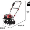 einhell gp cr 36/45 li e bl motobineuse électrique à batterie 36v 2x 18v 4ah - Machines territoires einhell gp cr 36/45 li e bl motobineuse électrique à batterie 36v 2x 18v 4ah