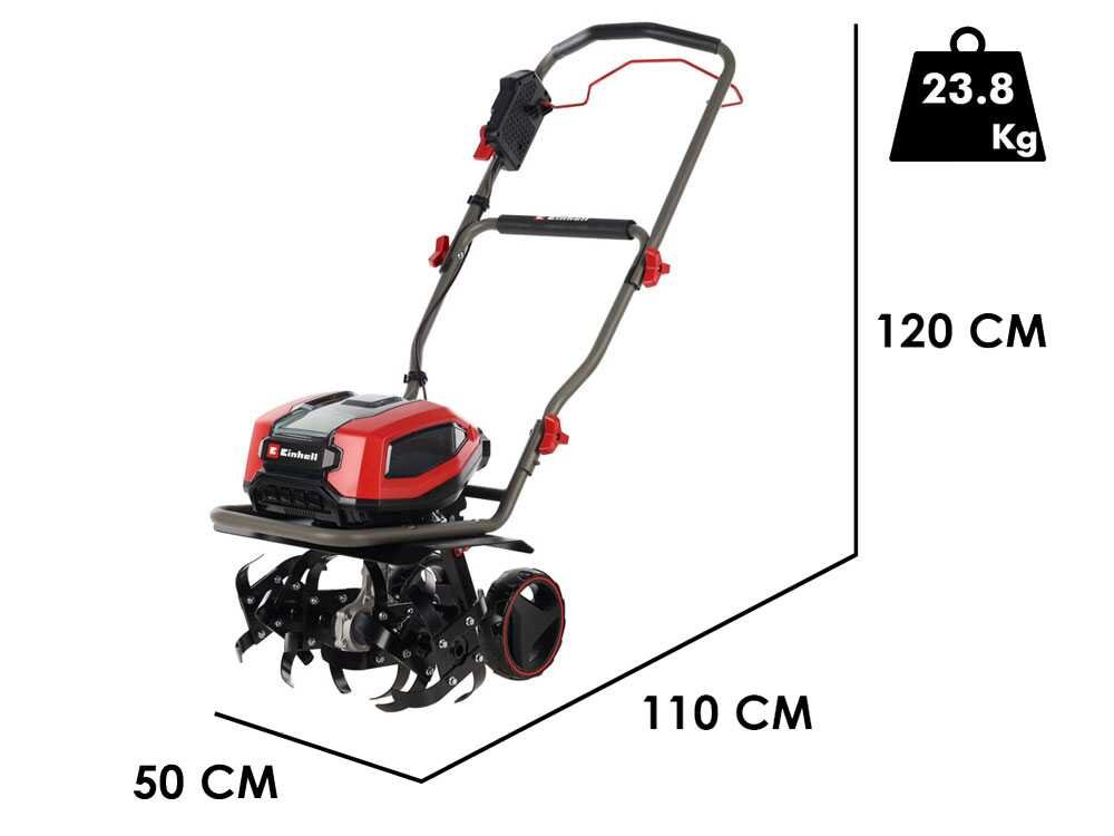 einhell gp cr 36/45 li e bl motobineuse électrique à batterie 36v 2x 18v 4ah - Machines territoires einhell gp cr 36/45 li e bl motobineuse électrique à batterie 36v 2x 18v 4ah