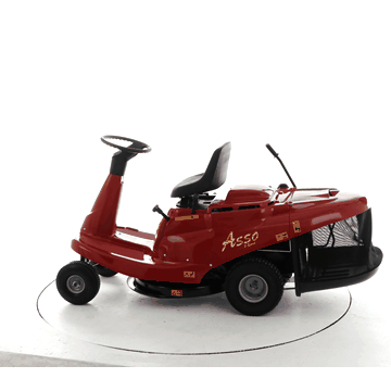 eurosystems asso 67 mini rider tracteur tondeuse rider moteur b&s 21r5 power built 344 cm3 7.7 kw