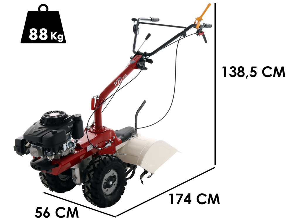 eurosystems p70 evo motoculteur à essence loncin lc1p75f 7 cv - Machines territoires eurosystems p70 evo motoculteur à essence loncin lc1p75f 7 cv