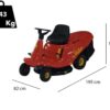 eurosystems slalom 67 tracteur tondeuse mini rider moteur b&s 21r5 power built boîte hydrostatique