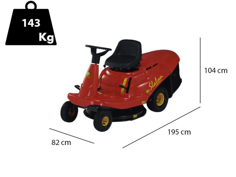 eurosystems slalom 67 tracteur tondeuse mini rider moteur b&s 21r5 power built boîte hydrostatique