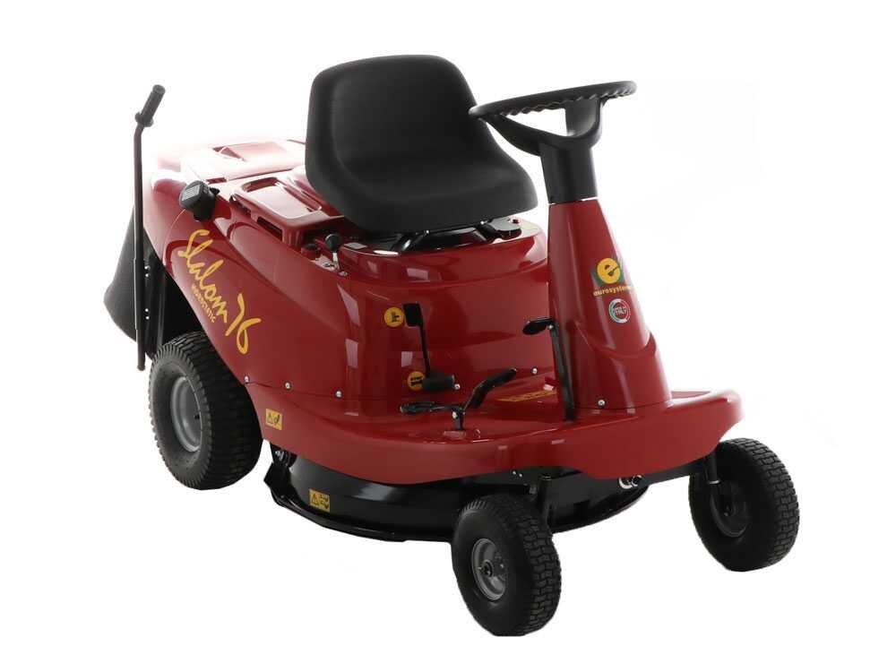 eurosystems slalom 76 tondeuse rider autoportée mini rider motore b&s intek 3130 avs boîte hydrostatique