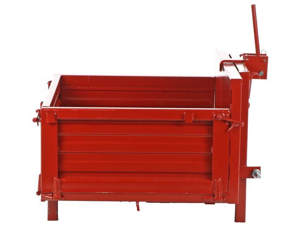 francini p 100 benne de chargement pour tracteur basculante 3 ridelles ouvrables