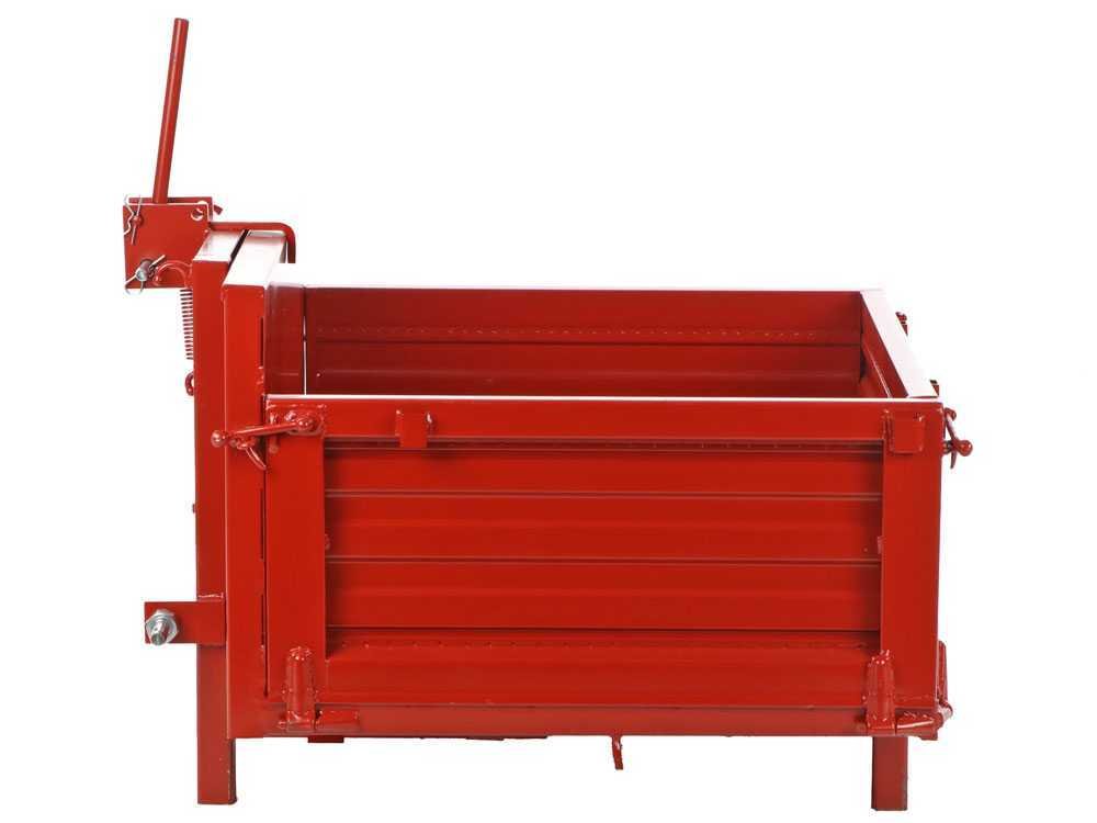 francini p 100 benne de chargement pour tracteur basculante 3 ridelles ouvrables