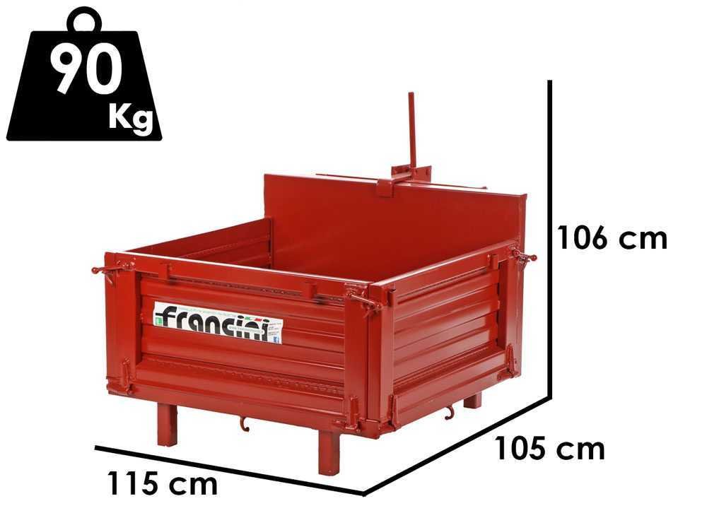 francini p 100 benne de chargement pour tracteur basculante 3 ridelles ouvrables francini p 100 benne de chargement pour tracteur basculante 3 ridelles ouvrables