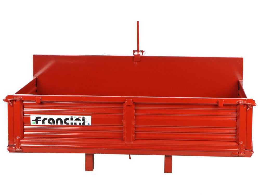 francini p 130 benne de chargement pour tracteur basculante 3 ridelles ouvrables