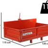 francini p 130 benne de chargement pour tracteur basculante 3 ridelles ouvrables
