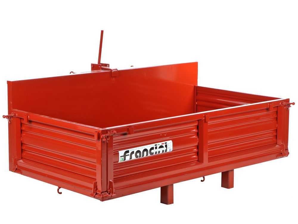 francini p 150 benne de transport pour tracteur basculante 3 ridelles ouvrables - Machines territoires francini p 150 benne de transport pour tracteur basculante 3 ridelles ouvrables