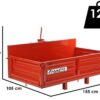 francini p 150 benne de transport pour tracteur basculante 3 ridelles ouvrables - Machines territoires francini p 150 benne de transport pour tracteur basculante 3 ridelles ouvrables