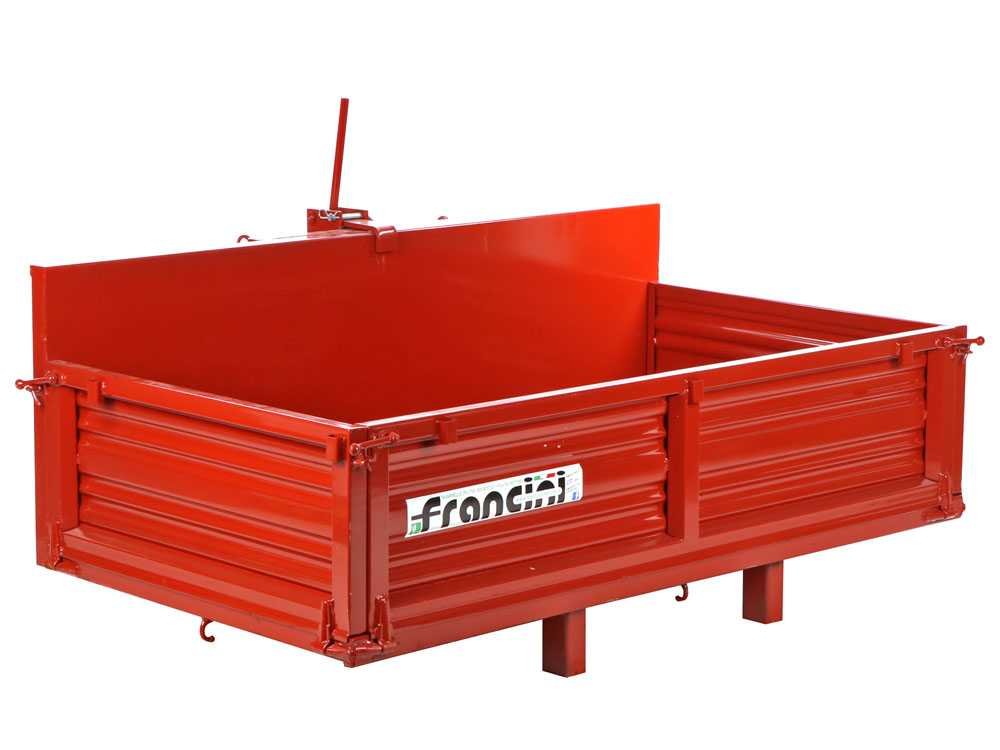 francini p 170 benne de transport pour tracteur basculante 3 ridelles ouvrables - Machines territoires francini p 170 benne de transport pour tracteur basculante 3 ridelles ouvrables