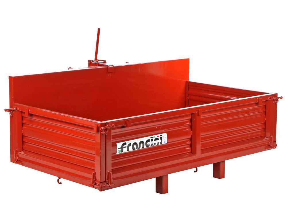 francini p 190 benne de transport pour tracteur basculante 3 ridelles ouvrables - Machines territoires francini p 190 benne de transport pour tracteur basculante 3 ridelles ouvrables