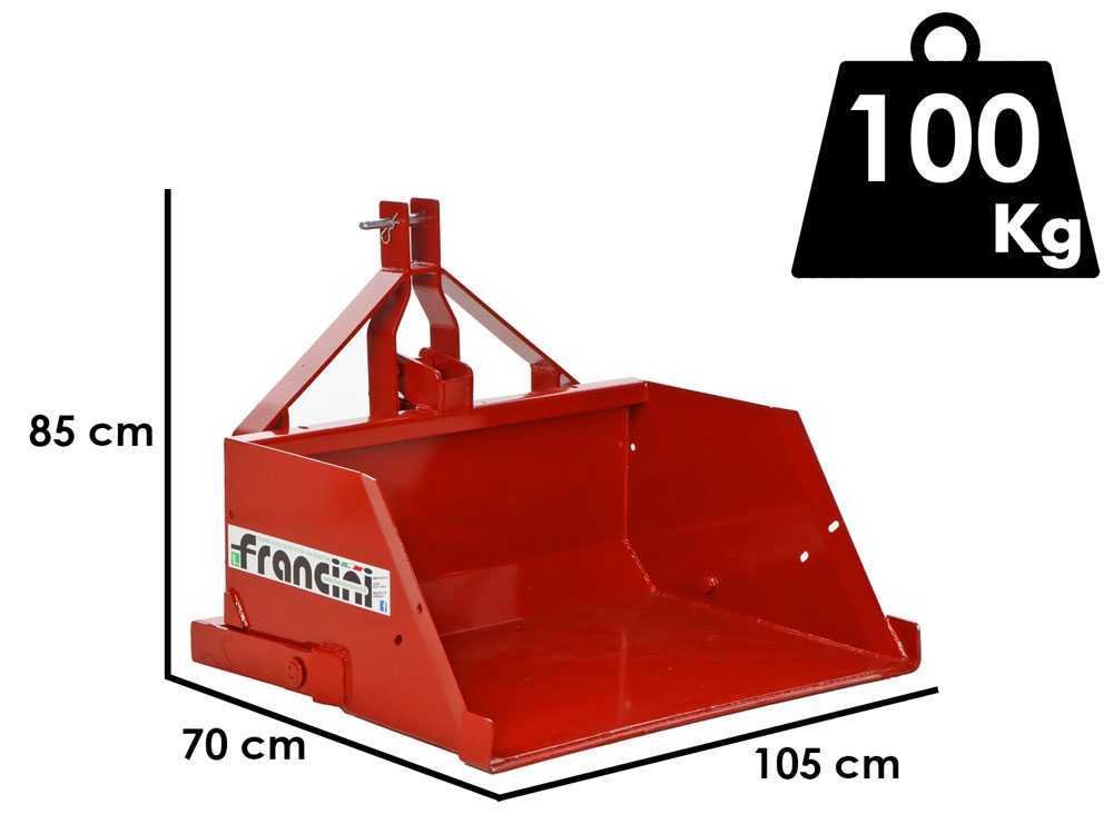 francini pr 100 godet arrière hydraulique pour tracteur de 100 cm capacité 400 kg francini pr 100 godet arrière hydraulique pour tracteur de 100 cm capacité 400 kg