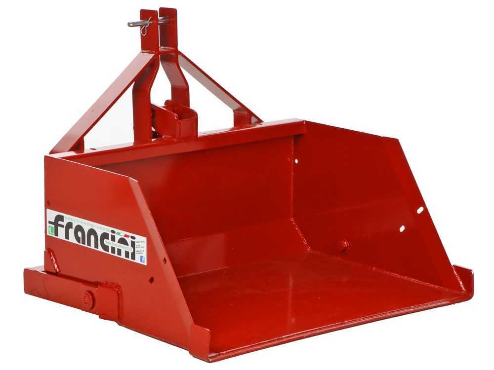 francini pr 100 godet arrière hydraulique pour tracteur de 100 cm capacité 400 kg - Machines territoires francini pr 100 godet arrière hydraulique pour tracteur de 100 cm capacité 400 kg