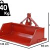 francini pr 130 godet arrière hydraulique pour tracteur de 130 cm charge 500kg