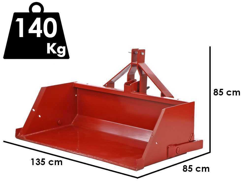 francini pr 130 godet arrière hydraulique pour tracteur de 130 cm charge 500kg