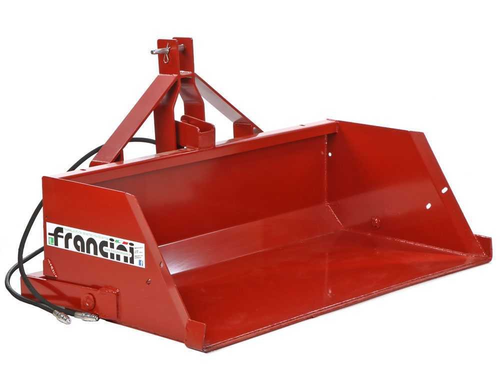 francini pr 150 godet arrière hydraulique pour tracteur de 150 cm capacité de charge 500kg