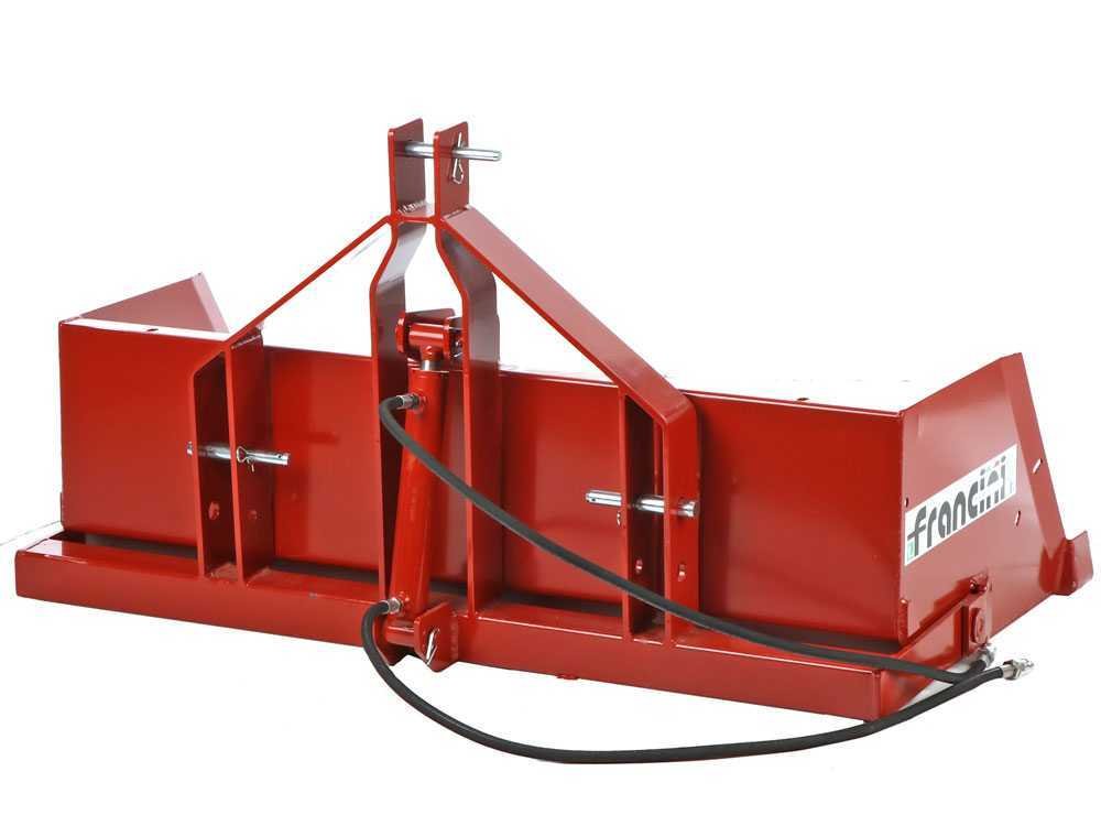 francini pr 150 godet arrière hydraulique pour tracteur de 150 cm capacité de charge 500kg