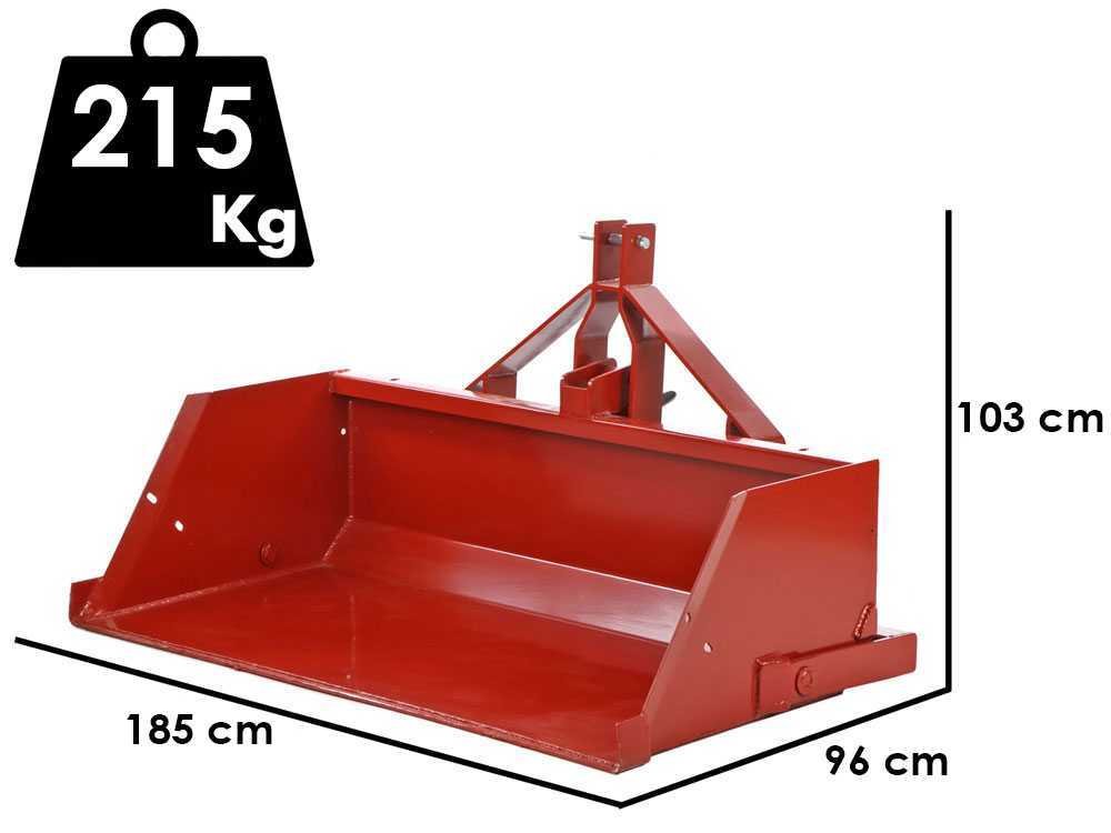 francini pr 180 godet arrière hydraulique pour tracteur de 180 cm capacité de charge 700kg - Machines territoires francini pr 180 godet arrière hydraulique pour tracteur de 180 cm capacité de charge 700kg