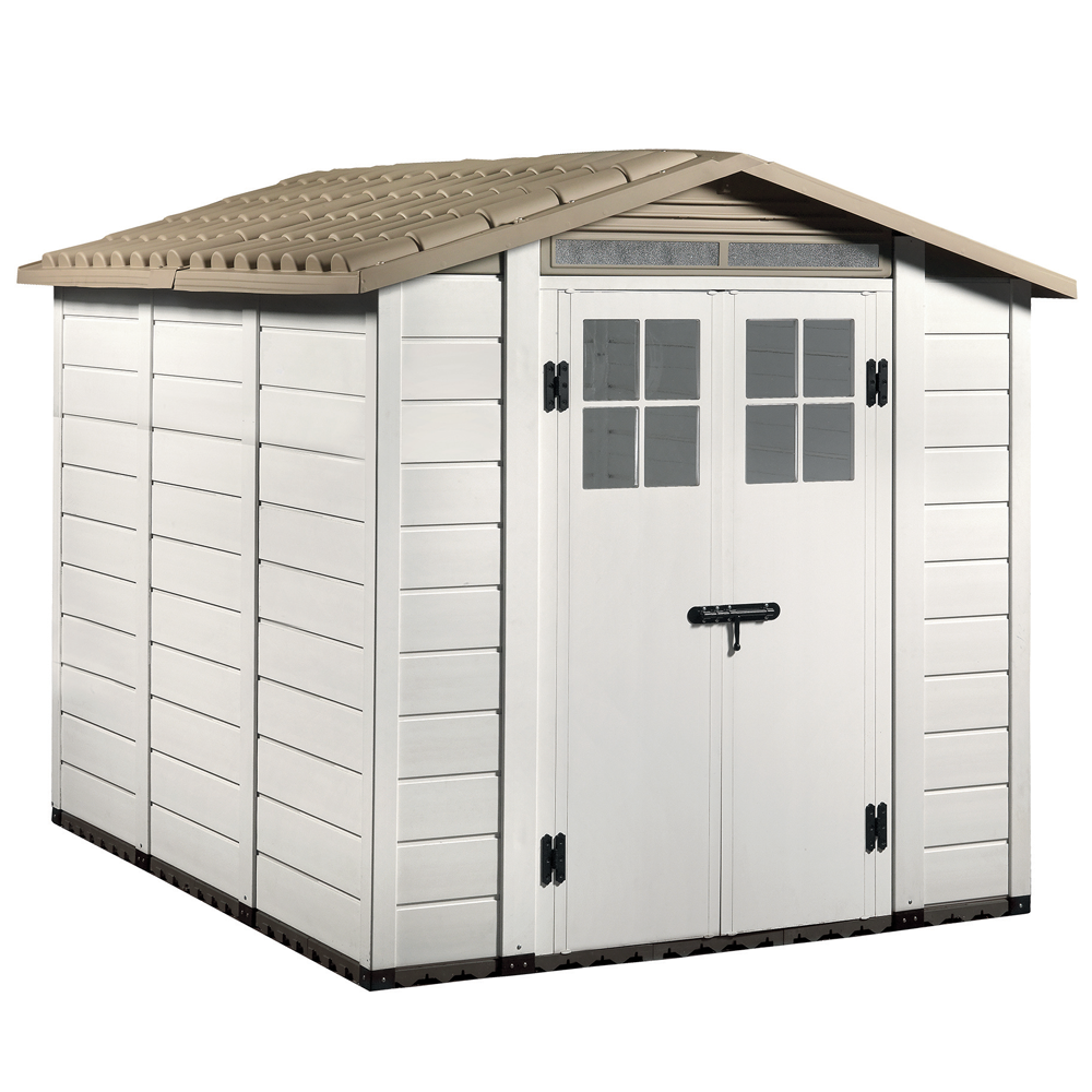 garofalo tuscany evo 240 abri de jardin avec fenêtres et porte à double battant 202 garofalo tuscany evo 240 abri de jardin avec fenêtres et porte à double battant 202