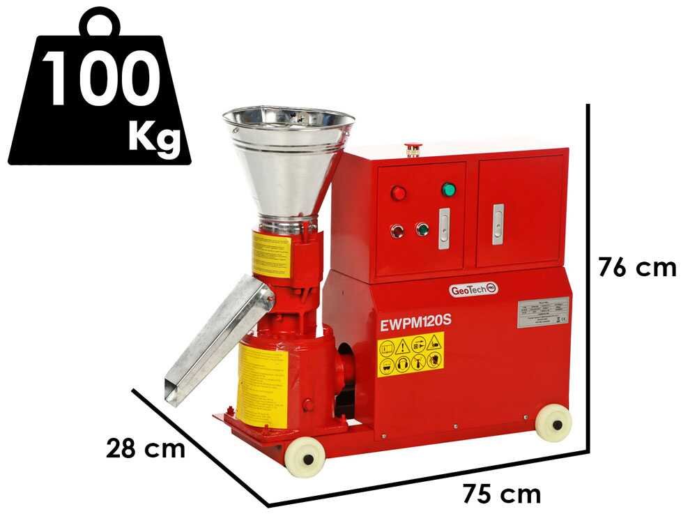 geotech ewpm120s presse à pellets monophasée fabrication de pellets pour le chauffage
