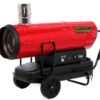 geotech idh 8000 générateur d'air chaud diesel à chauffage indirect sur chariot