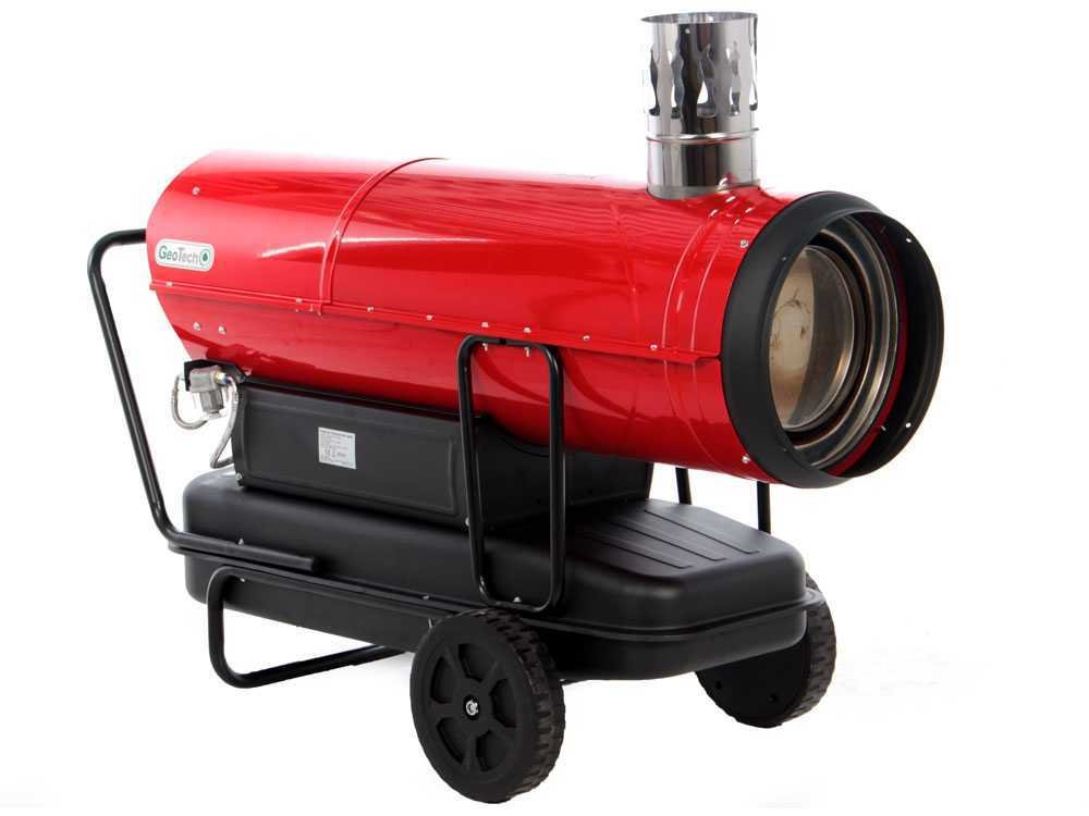 geotech idh 8000 générateur d'air chaud diesel à chauffage indirect sur chariot