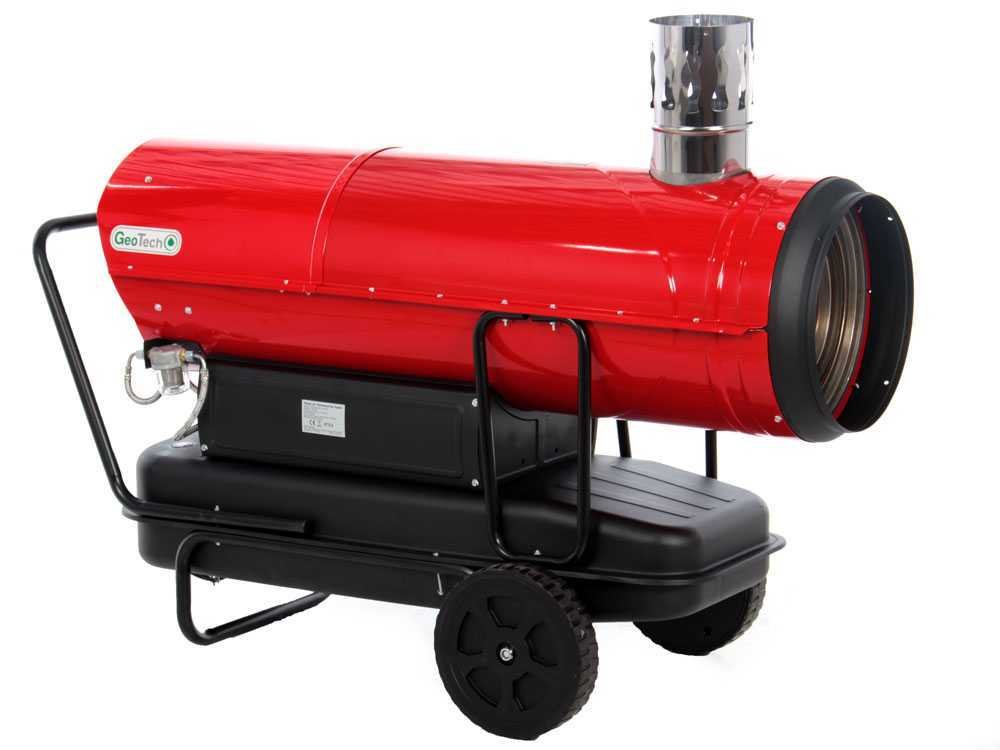 geotech idh 8000 générateur d'air chaud diesel à chauffage indirect sur chariot