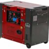 geotech pro dgp8000se 3 groupe électrogène 6 kw triphasé diesel insonorisé dém. électrique