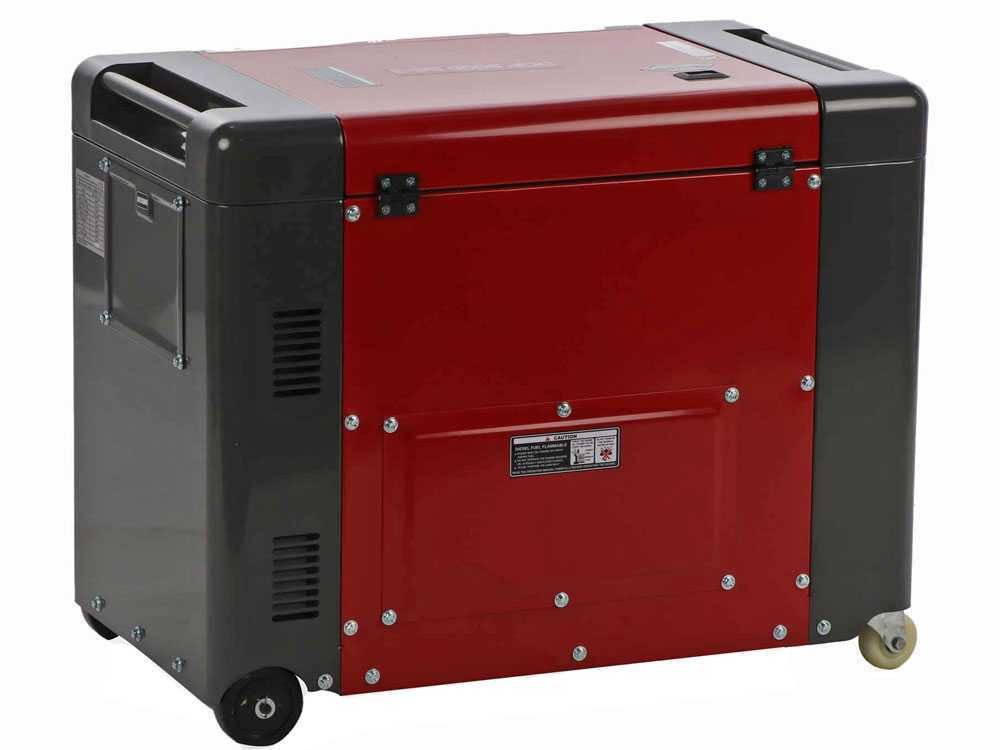 geotech pro dgp8000se 3 groupe électrogène 6 kw triphasé diesel insonorisé dém. électrique