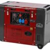 geotech pro dgp8000se 3 groupe électrogène 6 kw triphasé diesel insonorisé dém. électrique
